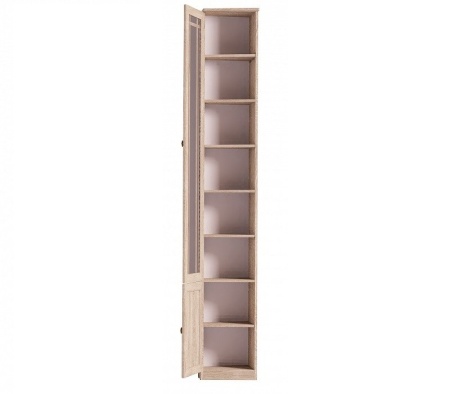 Шкаф книжный Sherlock 34 левый, дуб сонома